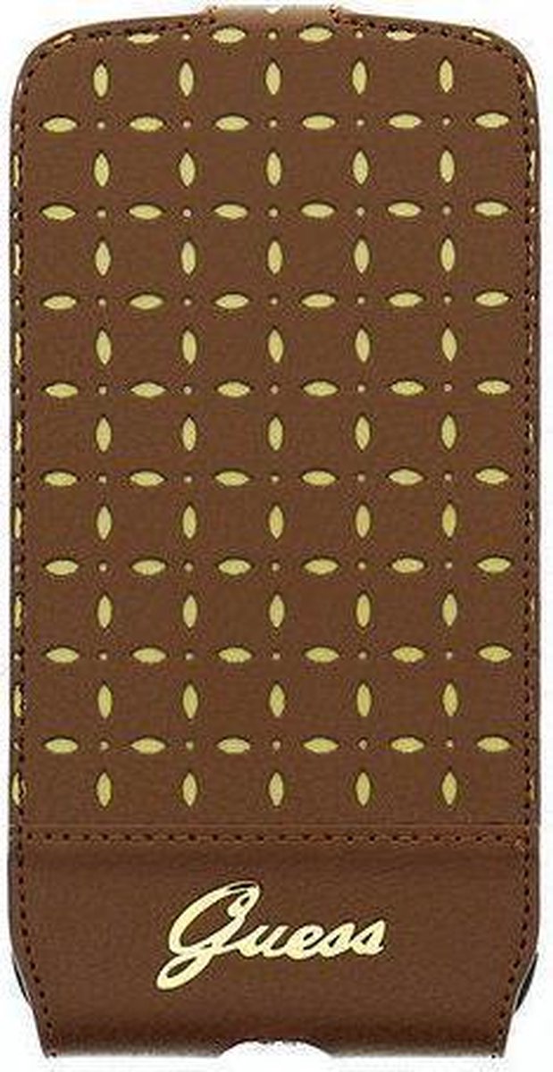 Guess Gianina Samsung Galaxy S4 Leather Flip Case Cognac