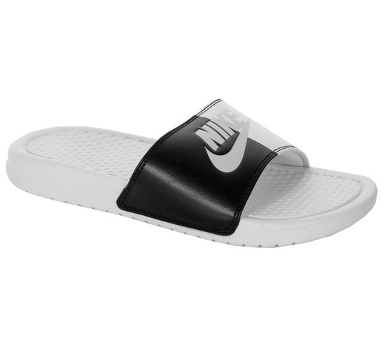 Nike Benassi JDI Slippers Dames Slippers - Maat 38 - Vrouwen - wit/zwart/ grijs | bol.com