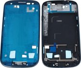 Middle Frame Plate Bezel Housing Chassis Black voor Samsung Galaxy S3 i9300