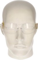 Veiligheidsbril/vuurwerkbril geel voor volwassenen - Vuurwerkbrillen