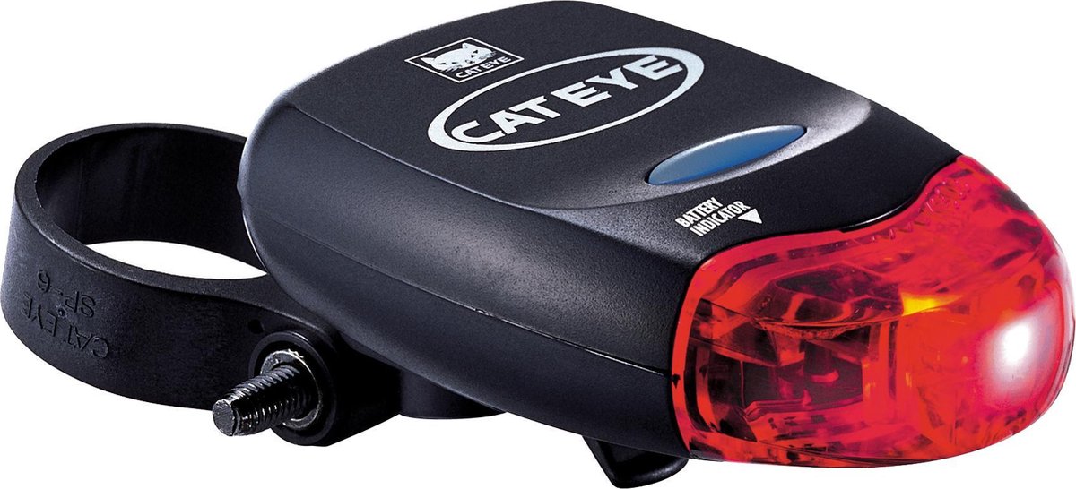 Cateye TL-LD260G Achterlicht Fiets - Rood LED, 80 Uur Brandduur