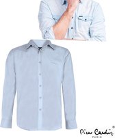 Pierre Cardin - Heren Overhemd - Stretch - Sky Blue