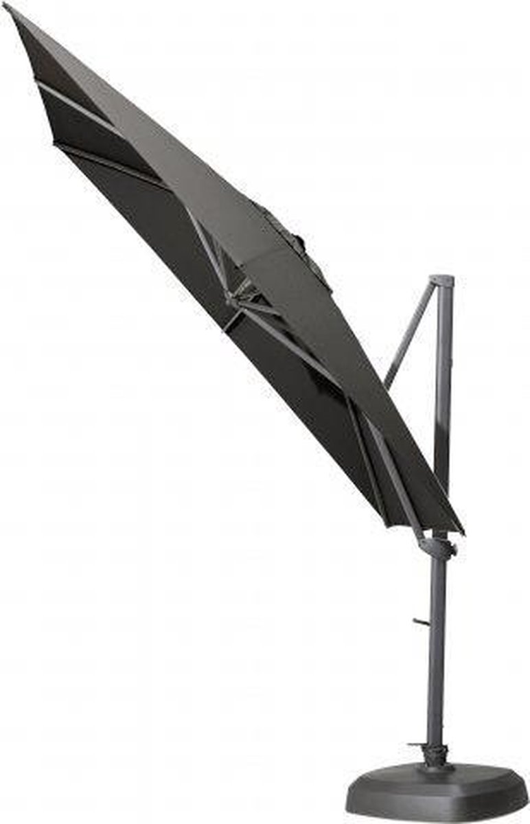 4 Seasons Outdoor Siesta Premium zweefparasol 300 x 300 cm - charcoal