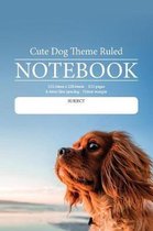 Cute Dog Theme Ruled Notebook