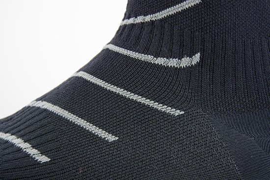 Sealskinz Super Thin Pro Ankle sock Hydrostop Fietssokken - Maat L - Black/Grey - Sealskinz