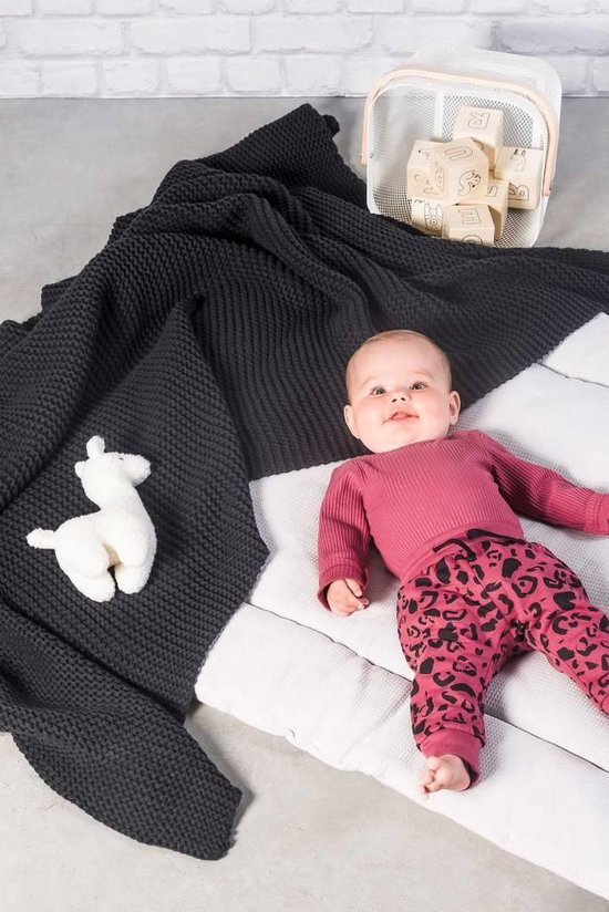 Jollein romper lange mouw Rib maroon red van Jollein — afbeelding 4