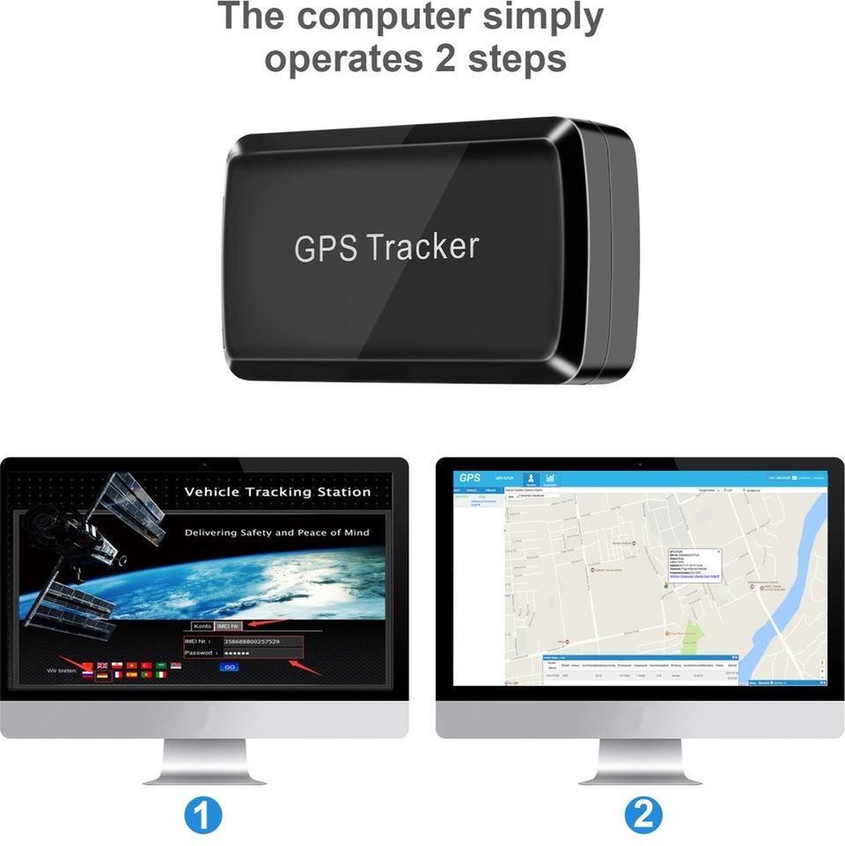 GPSONE GPS Tracker Suivi et surveillance multifonctionnels
