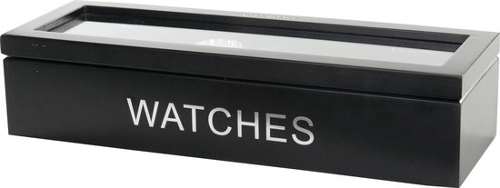 bol.com Riverdale Horlogebox - Zwart - 38 cm
