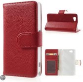 Melpex Wallet hoesje Sony Xperia Z1 Compact rood
