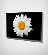 White Flower Canvas - 100 x 70 cm - Bloemen - Schilderij - Canvas - Slaapkamer - Wanddecoratie  - Slaapkamer - Foto op canvas