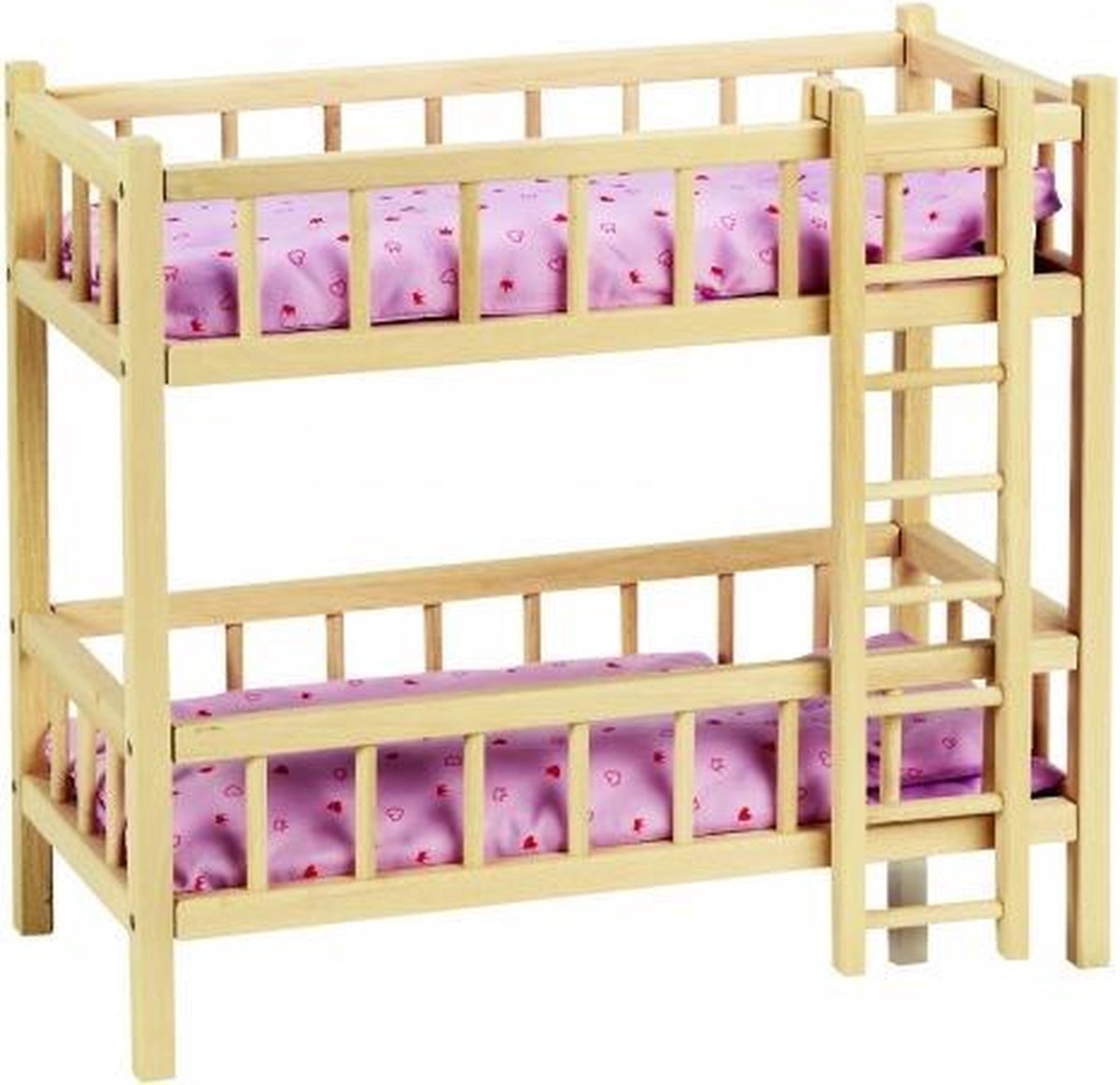 Goki Poppen houten stapelbed met ladder 59 x 29,5 x 55 cm