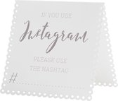 Feestdecoratie - Instagram tent kaart (5 stuks)- decoratie tafel
