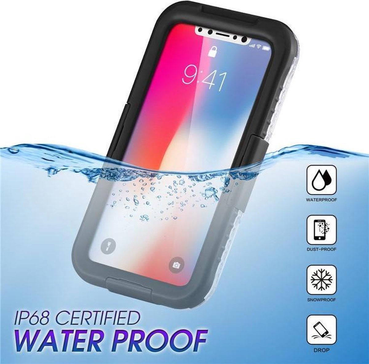 Continu Kostbaar vrijwilliger Samsung S9 Waterdichte Stofdichte Hoes IP68 | Samsung Galaxy S9 Waterproof  Shockproof... | bol.com