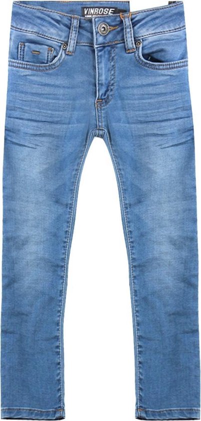 Vinrose Jeans Danny - Denim Broek - Slim Fit - Light Blue - Jongens - Maat: 134