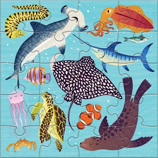 Thumbnail van een extra afbeelding van het spel Mudpuppy Magnetic Fun/Land & Sea Animals