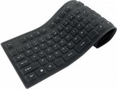 Techly IDATA KB-R109L-FR toetsenbord USB + PS/2 AZERTY Frans Zwart