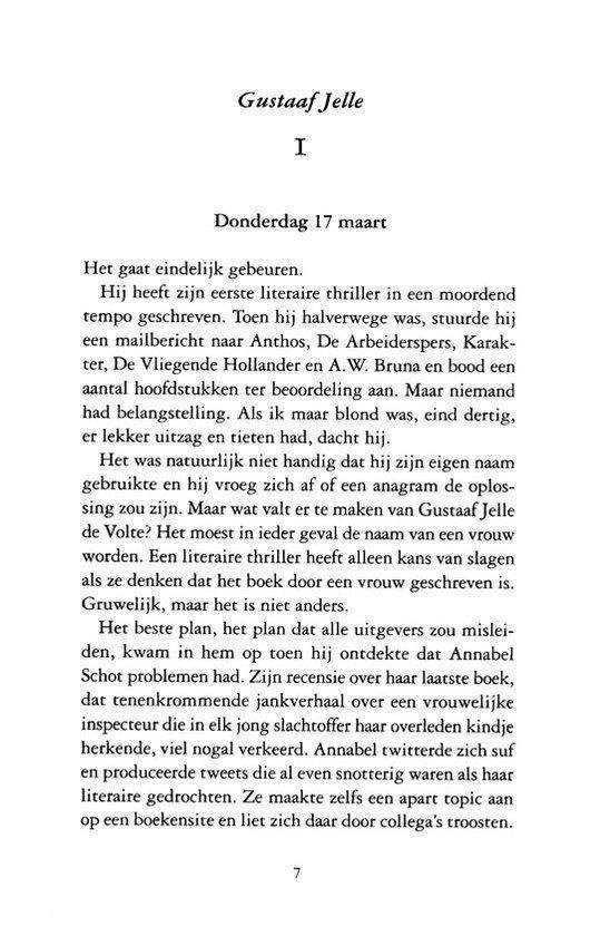 Pagina 7 van 'Uitglijder' door Loes den Hollander.