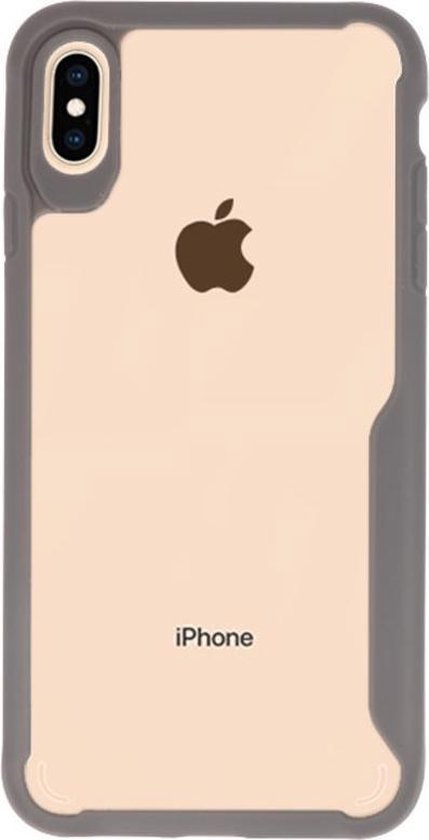 Grijs Focus Transparant Hard Cases iPhone XS Max