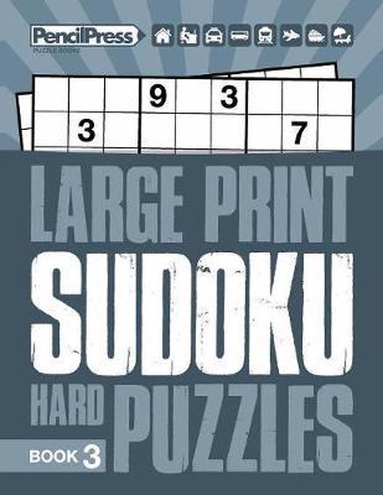 Large Print Hard Puzzles Book 3, Adults Activity Books 9781986521321