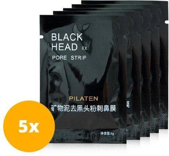 Pilaten blackhead masker - Eenvoudig mee-eters verwijderen - 5 stuks - Pilaten
