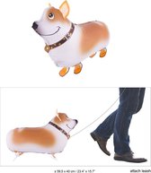 wandelende hond folie ballon 60 cm