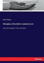 Principles of the faith in relation to sin