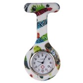 Fako® - Verpleegstershorloge - Zusterhorloge - Verpleegster Horloge - Siliconen RVS Print - Skater