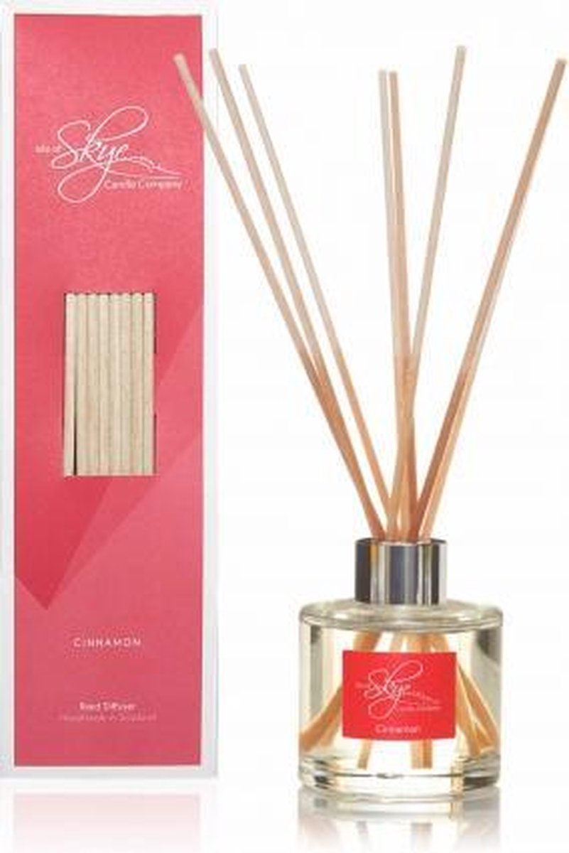 Puur Kaneel met pit | Reed Diffuser | Gaat zeer lang mee, minimaal 10 weken | Uitsluitend etherische oliën | Made in Scotland