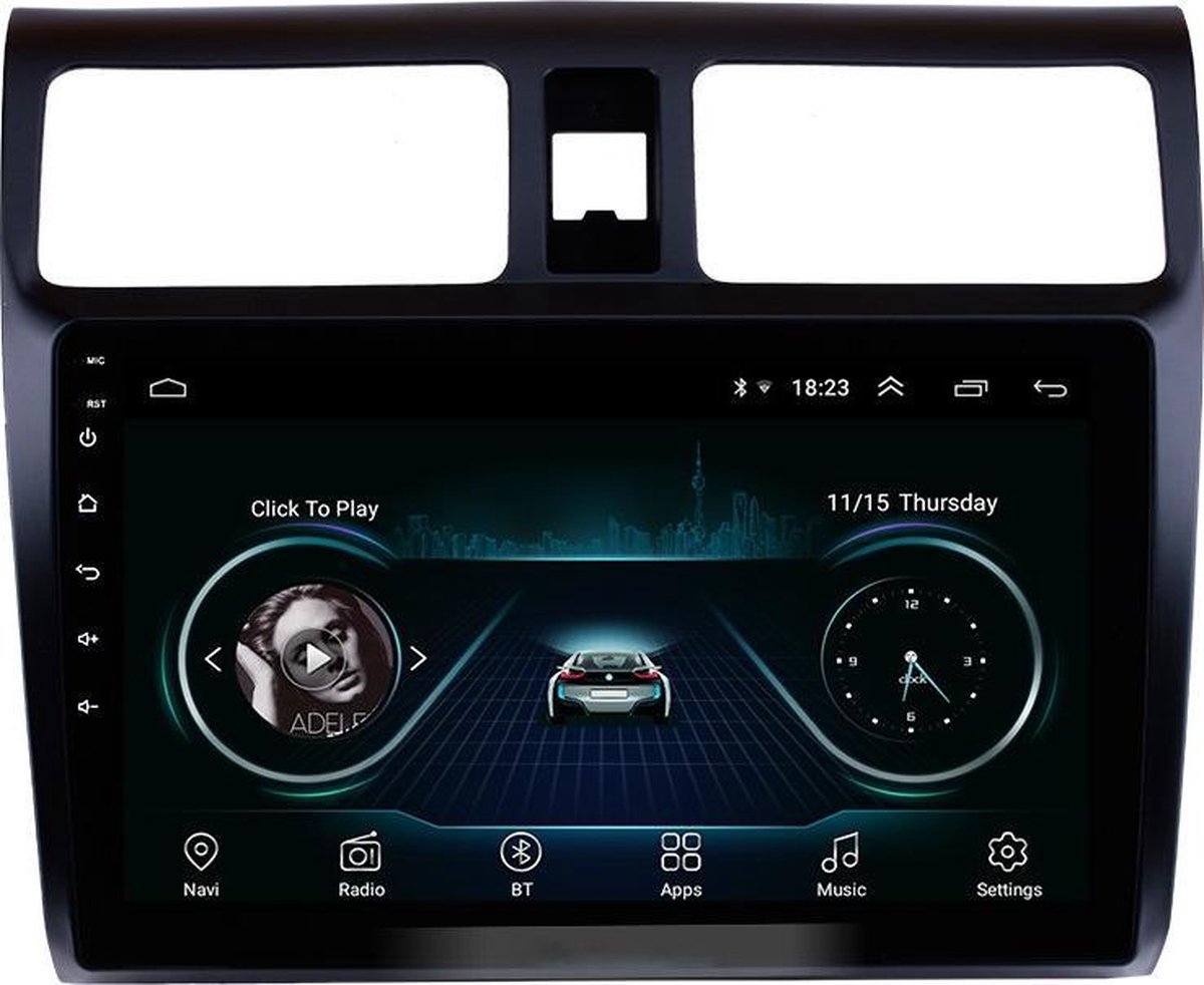 Navigatie radio Suzuki Swift 2005-2010 Android 8.1, Apple Carplay, 10.1  inch scherm, GPS, | bol.com