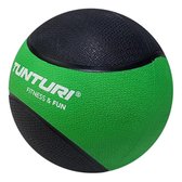 Tunturi  Medicine Ball - Medicijnbal - Crossfit ball - 2 kg - Groen/Zwart Rubber