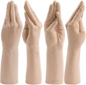 Beige realistische XXL Fisting dildo hand 38 cm