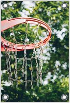 Tuinposter – Basketbal Ring– 40x60cm Foto op Tuinposter (wanddecoratie voor buiten en binnen)