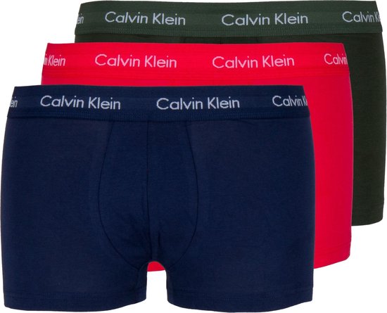 Calvin Klein - Heren - 3-Pack Low Rise Trunk Boxershort - Multicolor - M |  bol.com