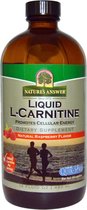 Liquid L-Carnitine, Natural Raspberry Flavor (480 ml) - Nature's Answer