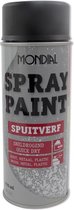 Peinture en aérosol Mondial - Séchage rapide - Bois métal plastique - Noir profond - RAL 9005 - Satin Gloss