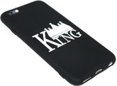 Zwart King hoesje Geschikt voor iPhone 6 / 6S