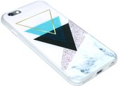 Geometrisch vormen hoesje wit Geschikt voor iPhone 6(S) Plus
