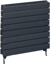 Design radiator horizontaal staal mat antraciet 58,8x60cm 994 watt - Eastbrook Addington type 21