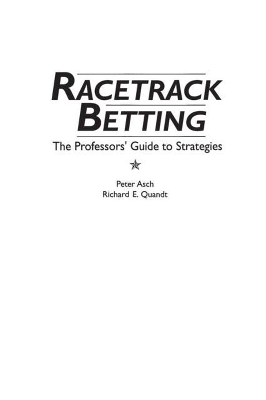 Racetrack Betting - cover