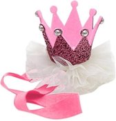 10 st - Haarband Baby - Princes Kroontje - Roze - kinderfeestje - Heble - dagaanbieding - aanbiedingen