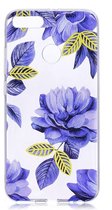 Shop4 - Xiaomi Mi A1 Hoesje - Zachte Back Case Bloemen Transparant