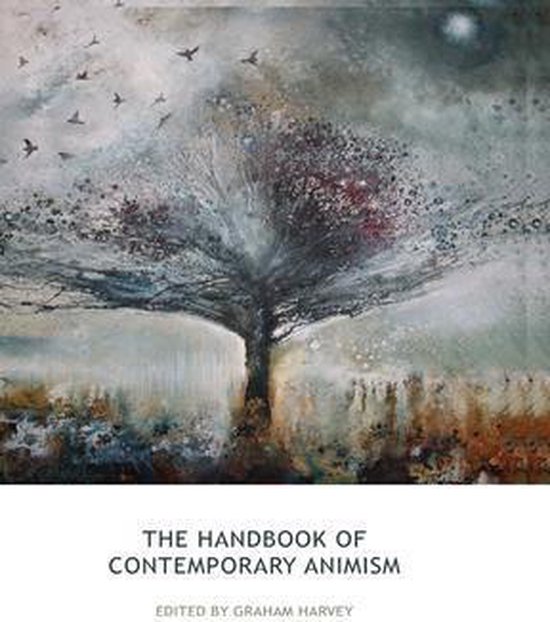 The Handbook of Contemporary Animism, met een schilderij van een boom met vogels.