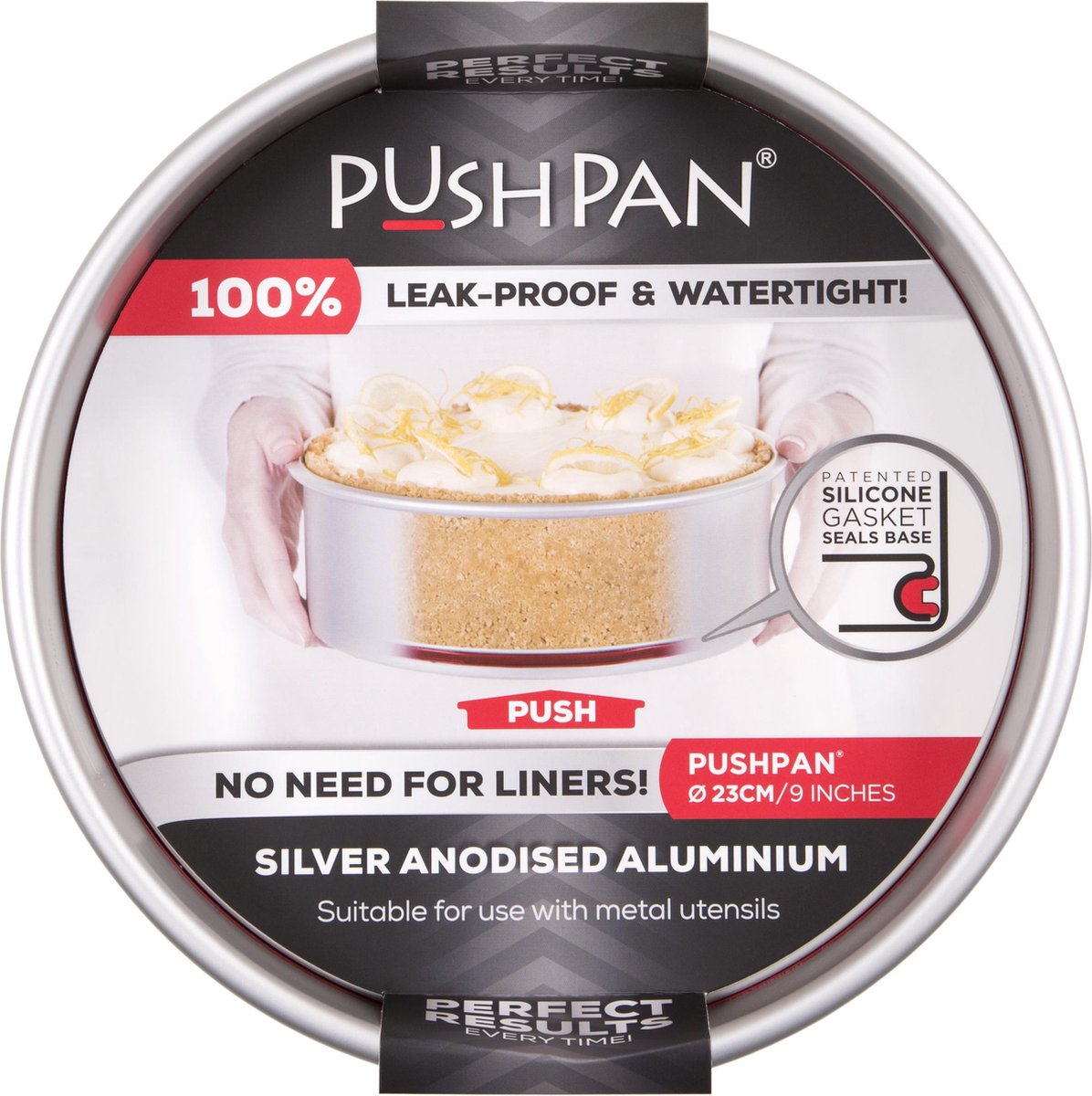Wham PushPan Springvorm - Aluminium - Rond - Ondiep - 23 cm