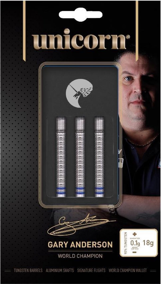 Unicorn Gary Anderson W.C. Phase 3 90% Soft Tip - Dartpijlen