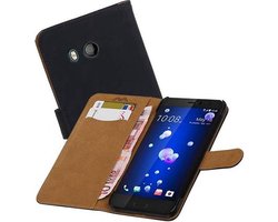Bookstyle Wallet Case Hoesjes Geschikt voor HTC U11 Zwart