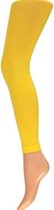 Dames party leggings geel 200 denier - Verkleedlegging basic geel S/M