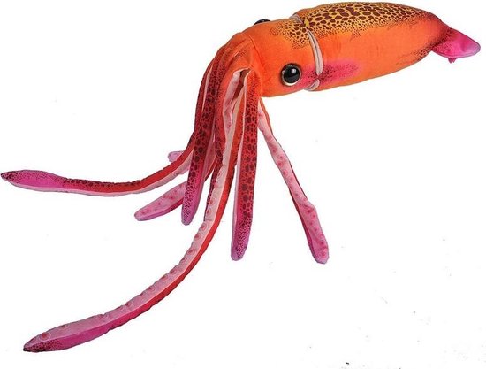 Pluche oranje octopus/inktvis knuffel 38 cm - Octopussen zeedieren knuffels  -... | bol.com
