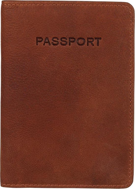BURKELY Antique Avery Passport Cover - Cognac