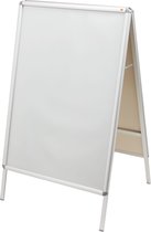 Nobo Stoepbord Aluminium met Clicklijst - A0 Formaat - Reclamebord - 900 x 1485 x 70mm - Weerbestendig