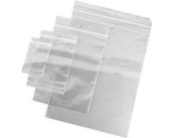 Gripzakjes - 20 Stuks - Transparant - 150x200mm